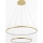 Zuma Line - Candeeiro suspenso LED LED/40W/230V dourado