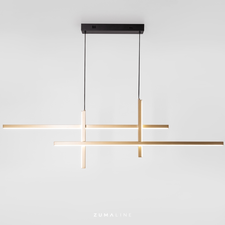 Zuma Line - Candeeiro suspenso LED LED/42W/230V 3000/4000/6000K dourado