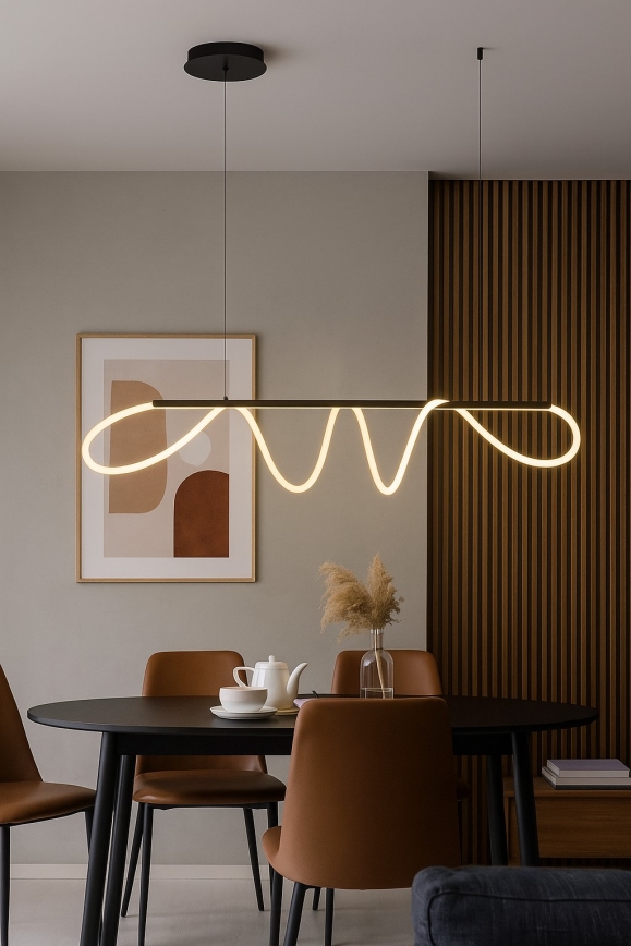 Zuma Line - Candeeiro suspenso LED LED/45W/230V 3000/4000/6000K preto