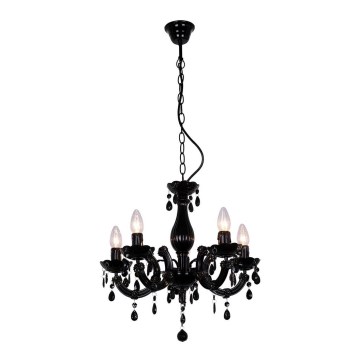 Zuma Line - Candelabro suspenso 5xE14/40W/230V preto