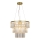 Zuma Line - Candelabro suspenso de cristal 4xE14/40W/230V dourado