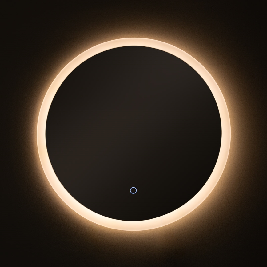 Zuma Line - Espelho de parede para casa de banho com iluminação LED integrada/24W/230V 3000/4000/6000K Ø 60 cm IP44