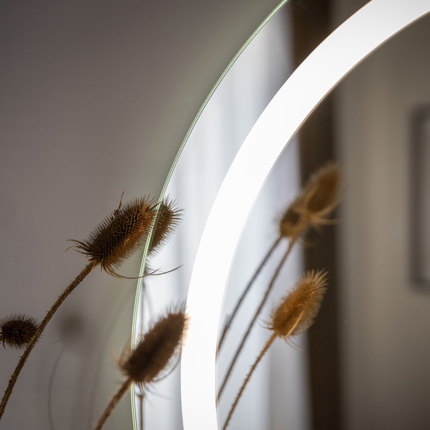 Zuma Line - Espelho de parede para casa de banho com retroiluminação LED/36W/230V 3000/4000/6000K Ø 80 cm IP44
