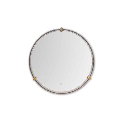 Zuma Line - Espelho de parede LED para casa de banho com retroiluminação LED/24W/230V 3000/4000/6000K d. 60 cm IP44 claro/dourado