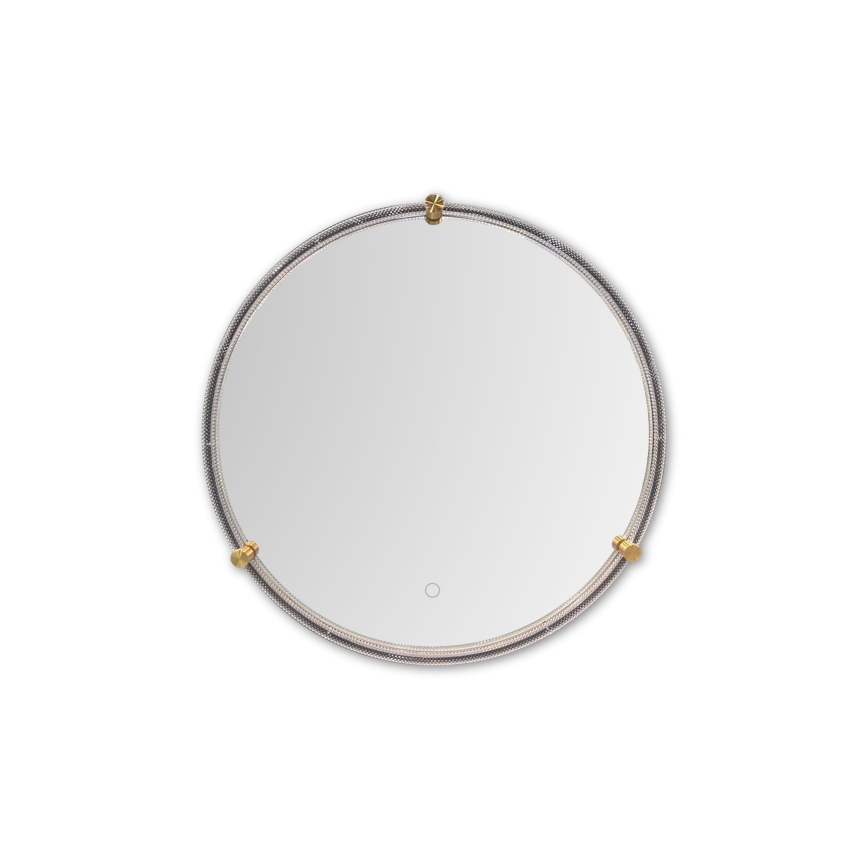 Zuma Line - Espelho de parede LED para casa de banho com retroiluminação LED/24W/230V 3000/4000/6000K d. 60 cm IP44 claro/dourado