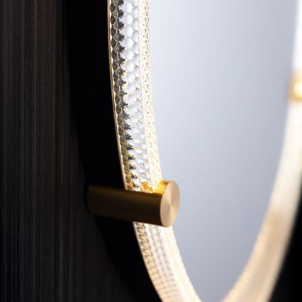 Zuma Line - Espelho de parede LED para casa de banho com retroiluminação LED/24W/230V 3000/4000/6000K d. 60 cm IP44 claro/dourado