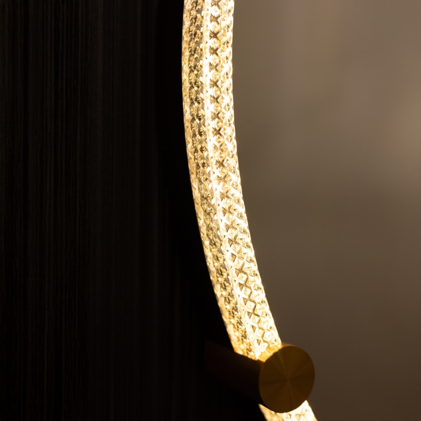 Zuma Line - Espelho de parede LED para casa de banho com retroiluminação LED/24W/230V 3000/4000/6000K d. 60 cm IP44 claro/dourado