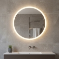 Zuma Line - Espelho de parede para casa de banho com iluminação LED integrada/24W/230V 3000/4000/6000K Ø 60 cm IP44