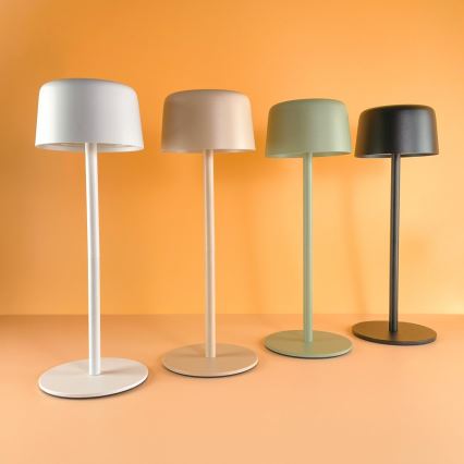 Zuma Line - Lâmpada de mesa recarregável LED dimmerizável LED/2W/1200 mAh IP44 creme