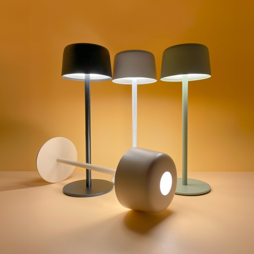 Zuma Line - Lâmpada de mesa recarregável LED dimmerizável LED/2W/1200 mAh IP44 verde