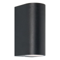 Zuma Line - Iluminação de parede exterior 2xGU10/35W/230V IP44 preto