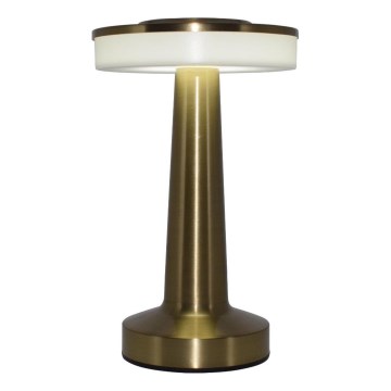 Zuma Line - Lâmpada de mesa recarregável LED dimmerizável LED/2,5W/1200 mAh 3000/4000/6000K dourada