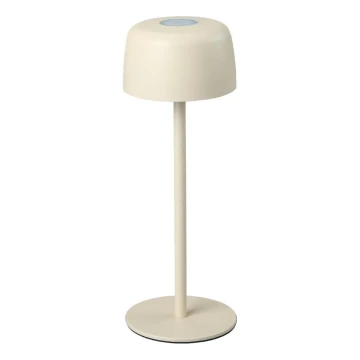 Zuma Line - Lâmpada de mesa recarregável LED dimmerizável LED/2W/1200 mAh IP44 creme