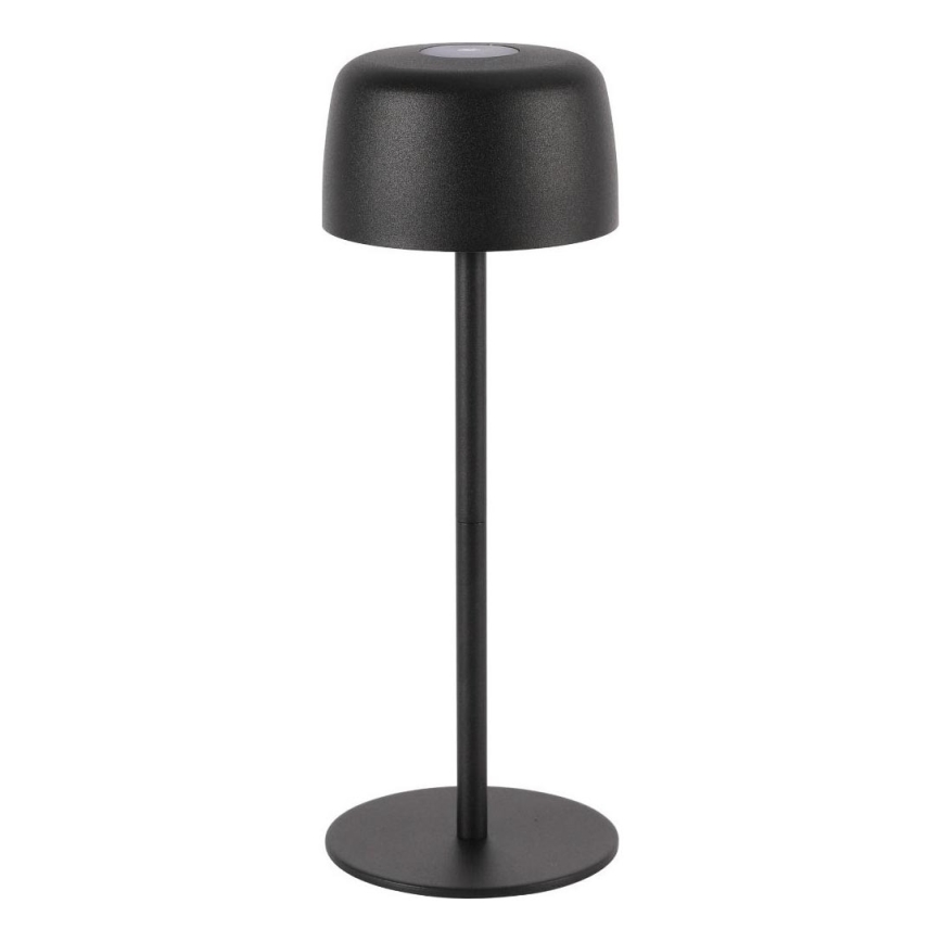 Zuma Line - Lâmpada de mesa recarregável LED dimmerizável LED/2W/1200 mAh IP44 preta