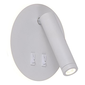 Zuma Line - LED Aplique de parede orientável LED/5,5W/230V 4000K + LED/2,5W 3000K branco