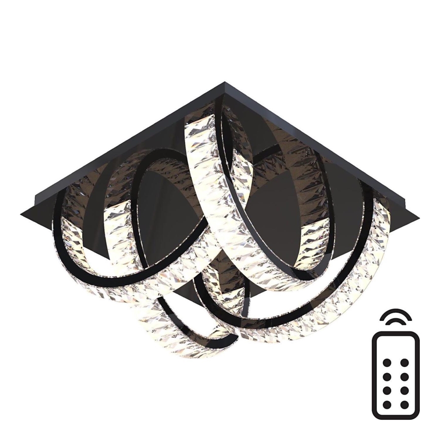 Zuma Line - Luminária de teto de cristal LED dimmerizável LED/23,5W/230V 2700-6000K preta + comando à distância