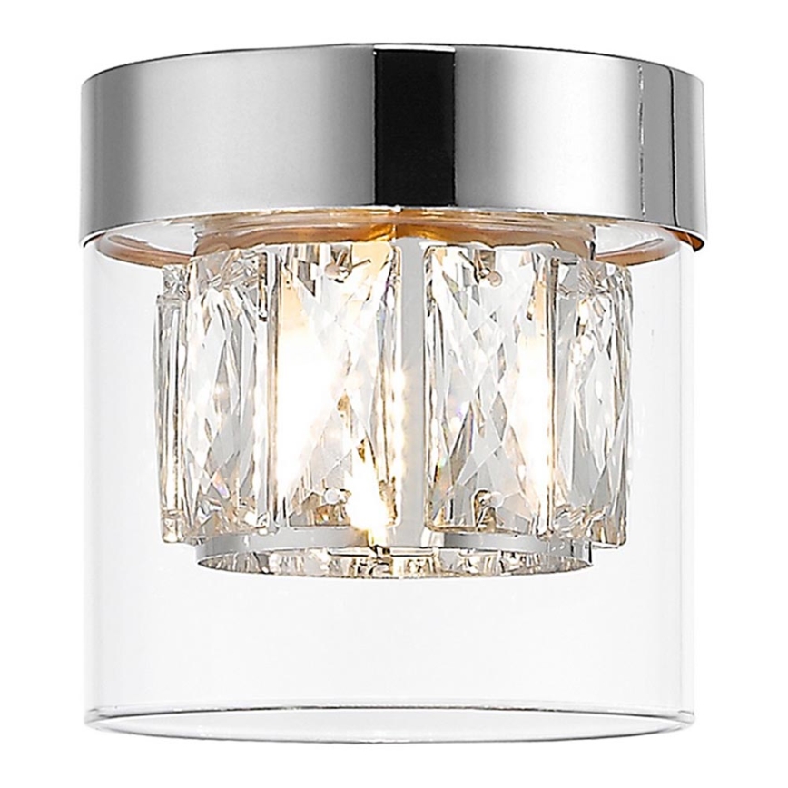 Zuma Line - Luminária de teto em cristal 1xG9/28W/230V prata