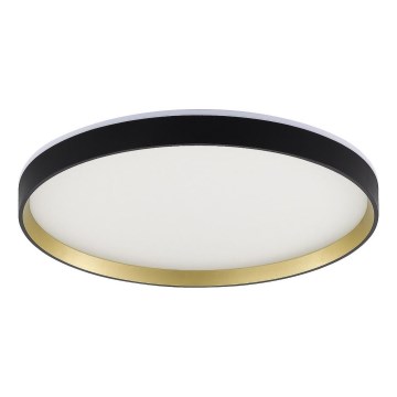 Zuma Line - Luminária de teto LED RGBW dimável LED/32W/230V + LED/8W 3000-6000K preto/dourado + comando à distância