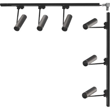 Zuma Line - Luminária de trilho com 6 focos GU10/35W/230V, preta