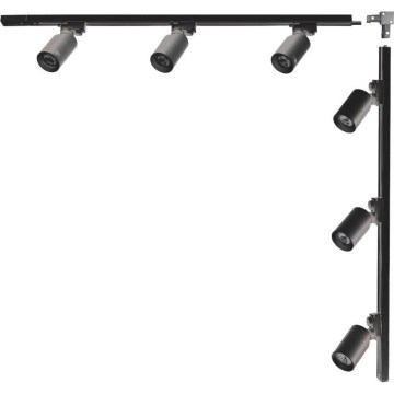 Zuma Line - Luminária direcional para trilho 6xGU10/35W/230V preta