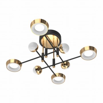 Zuma Line - Lustre de teto LED regulável de montagem superficial LED/60W/230V dourado/preto