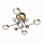Zuma Line - Lustre de teto LED regulável de montagem superficial LED/60W/230V dourado/preto