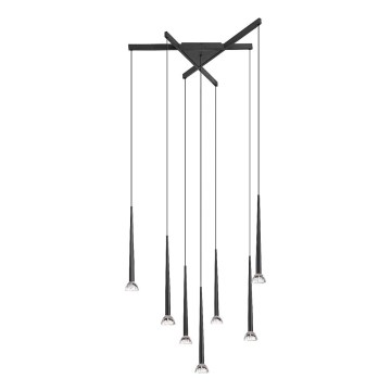 Zuma Line - Lustre LED suspenso por cabo 7xLED/6W/230V preto