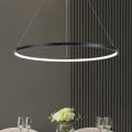Zuma Line - Lustre LED suspenso por cabo LED/36W/230V 3000/4000/6000K diâmetro 80 cm preto