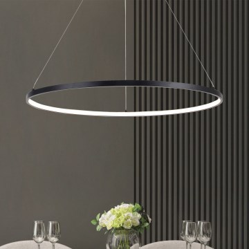 Zuma Line - Lustre LED suspenso por cabo LED/36W/230V 3000/4000/6000K Ø 80 cm preto