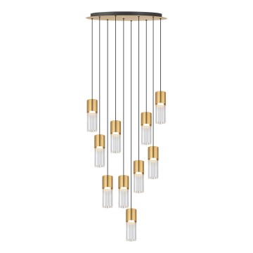 Zuma Line - Lustre LED suspenso por cabo LED/50W/230V, dourado