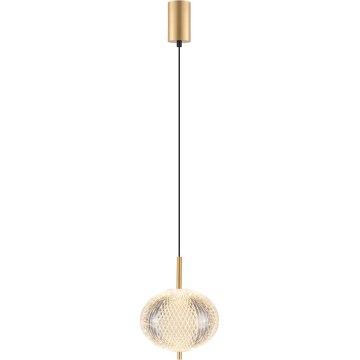 Zuma Line - Lustre LED suspenso por cabo LED/6,5W/230V dourado