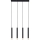 Zuma Line - Lustre suspenso em cabo 4xG9/5W/230V preto