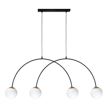 Zuma Line - Lustre suspenso por cabo 4xE14/10W/230V preto