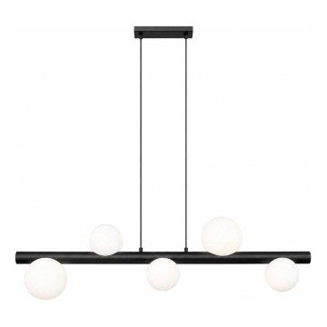 Zuma Line - Lustre suspenso por cabo 5xG9/33W/230V preto