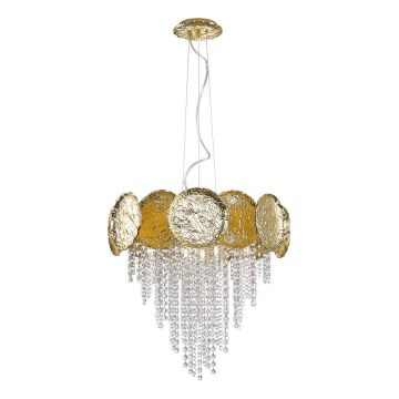 Zuma Line - Lustre suspenso por cabo 7xG9/28W/230V dourado
