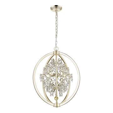Zuma Line - Lustre suspenso por corrente, 5xG9/42W/230V, latão