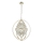 Zuma Line - Lustre suspenso por corrente, 5xG9/42W/230V, latão