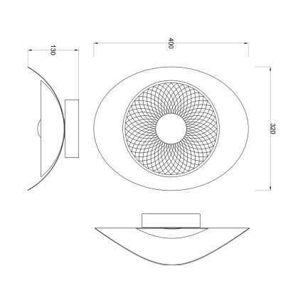 Zuma Line - Aplique de parede LED/8W/230V ouro rosé