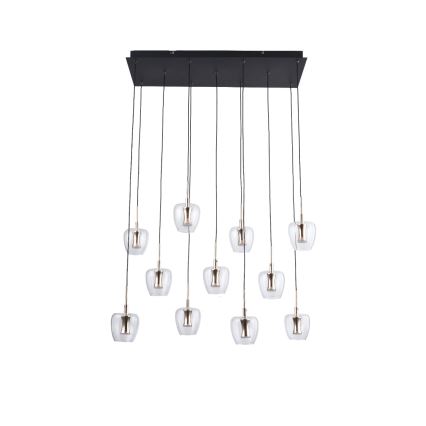 Zuma Line - Lustre LED suspenso por cabo 11xLED/3W/230V preto