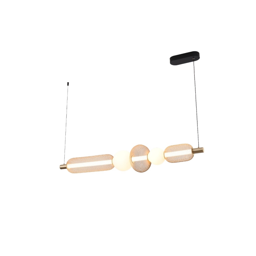 Zuma Line - Lustre LED regulável suspenso por cabo LED/27W/230V 3000-5700K dourado + comando remoto