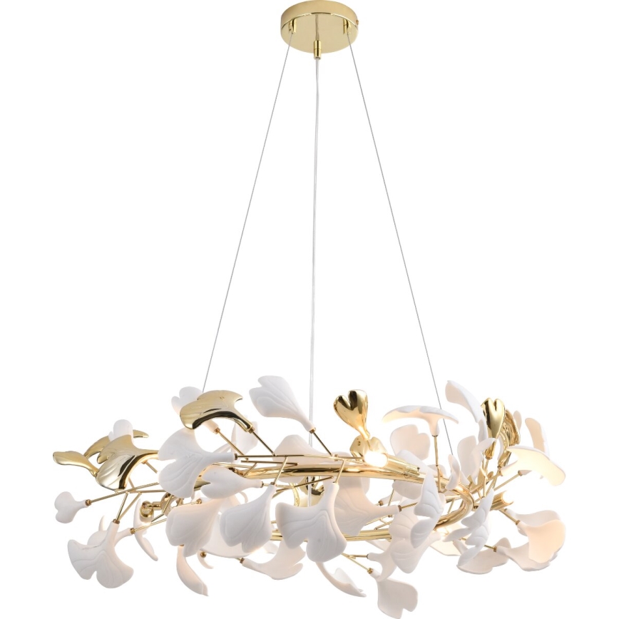 Zuma Line - Lustre suspenso por cabo 6x G9/42W/230V Ø 74 cm dourado