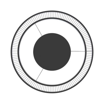 Zuma Line - Candeeiro suspenso LED com regulação LED/53W/230V 2700-6000K preto + comando