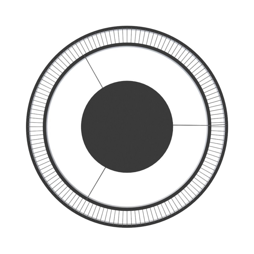 Zuma Line - Candeeiro suspenso LED com regulação LED/53W/230V 2700-6000K preto + comando