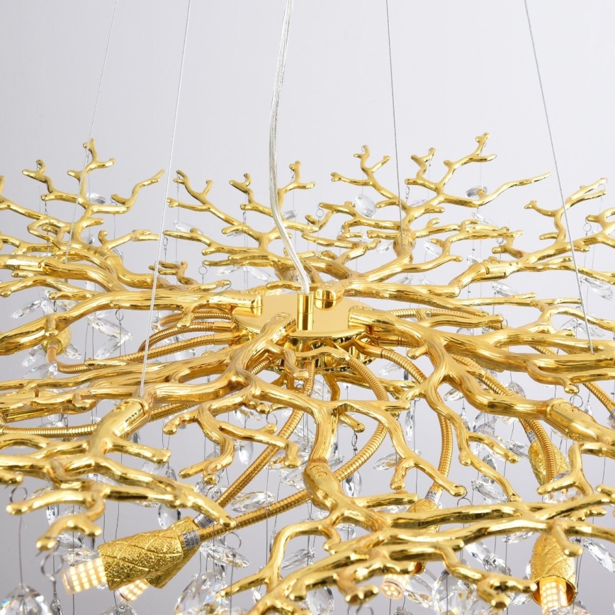 Zuma Line - Lustre suspenso por cabo 14xG9/3,5W/230V Ø 100 cm dourado