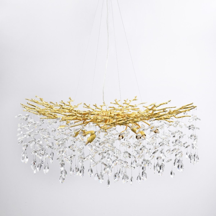 Zuma Line - Lustre suspenso por cabo 14xG9/3,5W/230V Ø 100 cm dourado