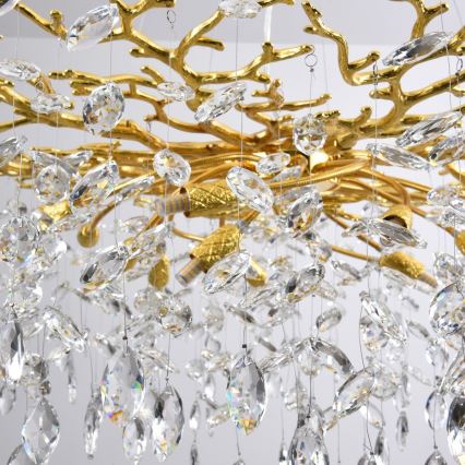 Zuma Line - Lustre suspenso por cabo 14xG9/3,5W/230V Ø 100 cm dourado