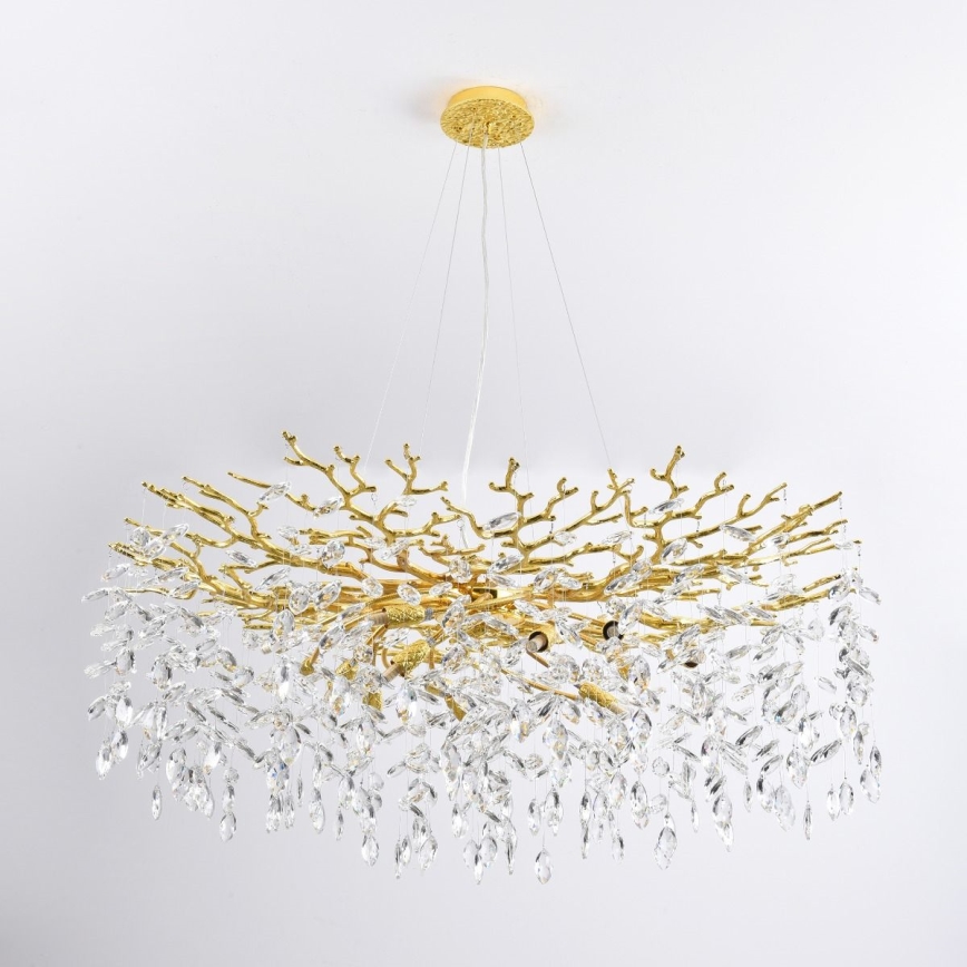 Zuma Line - Lustre suspenso por cabo 14xG9/3,5W/230V Ø 100 cm dourado