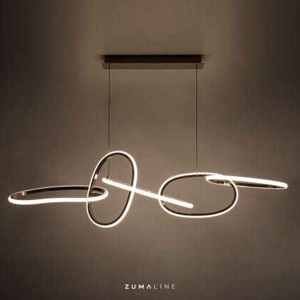 Zuma Line - Lustre LED dimmerizável com cabo LED/56W/230V dourado