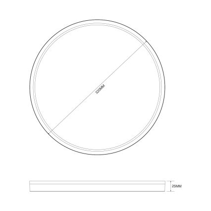 Zuma Line - Iluminação de teto LED com regulação LED/26,5W/230V + LED/6,5W 3000/4000/5500K diâmetro 32 cm dourado