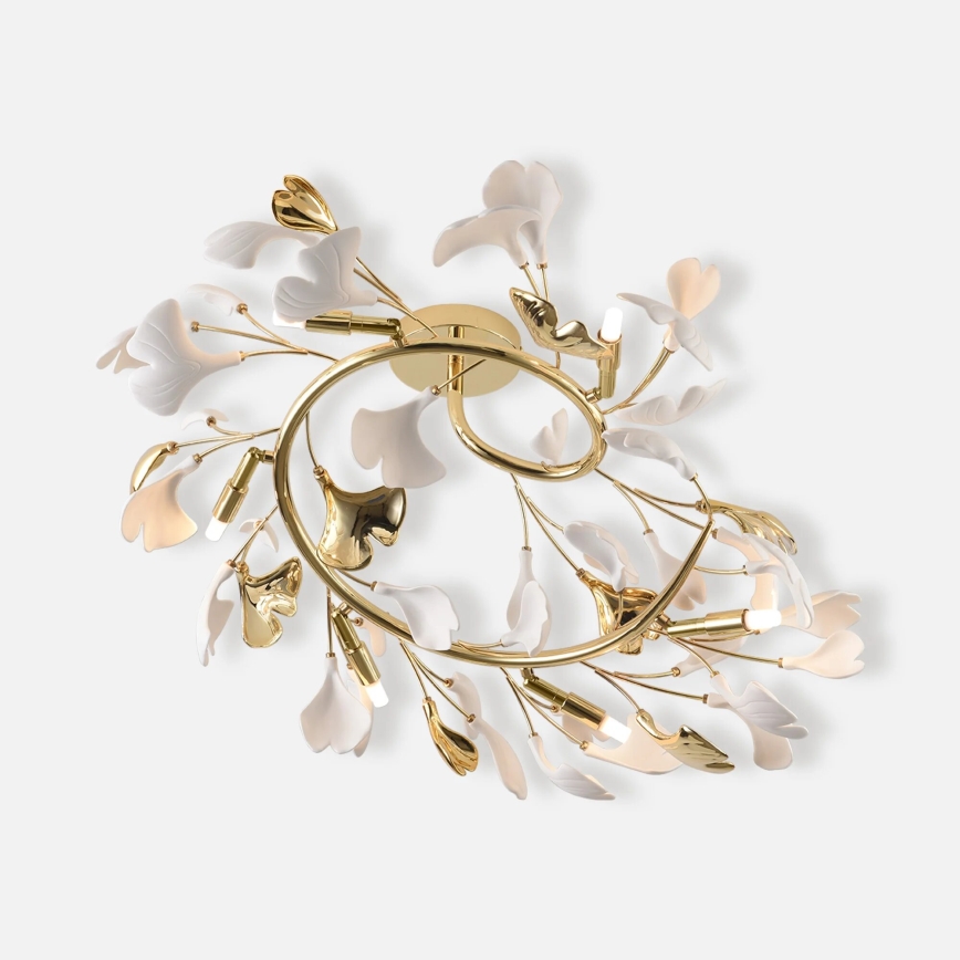 Zuma Line - Lustre de teto de montagem superficial 6xG9/42W/230V Ø 70 cm dourado